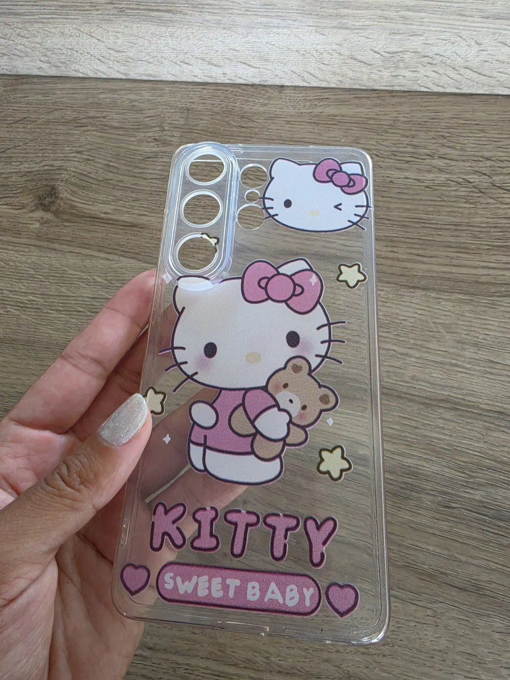 Hello Kitty Pink Clear Phone Case - Cut Design For Samsung S26 Ultra